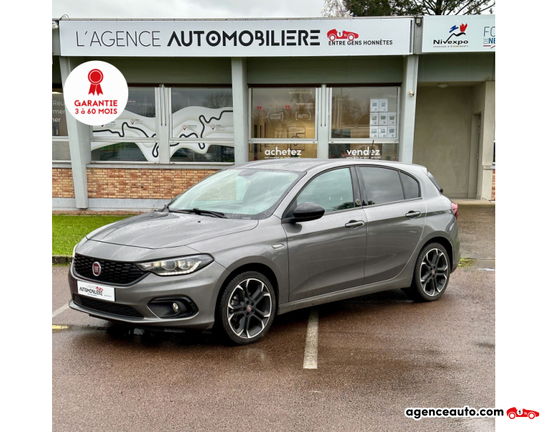 Achat voiture occasion, Auto occasion pas cher | Agence Auto Fiat Tipo 1.6 Multijet 120 ch  Edition limitée BALLON D'OR toutes options Gris Année 2020 Manuelle Diesel
